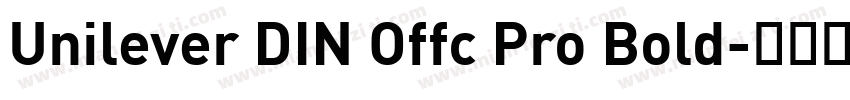 Unilever DIN Offc Pro Bold字体转换